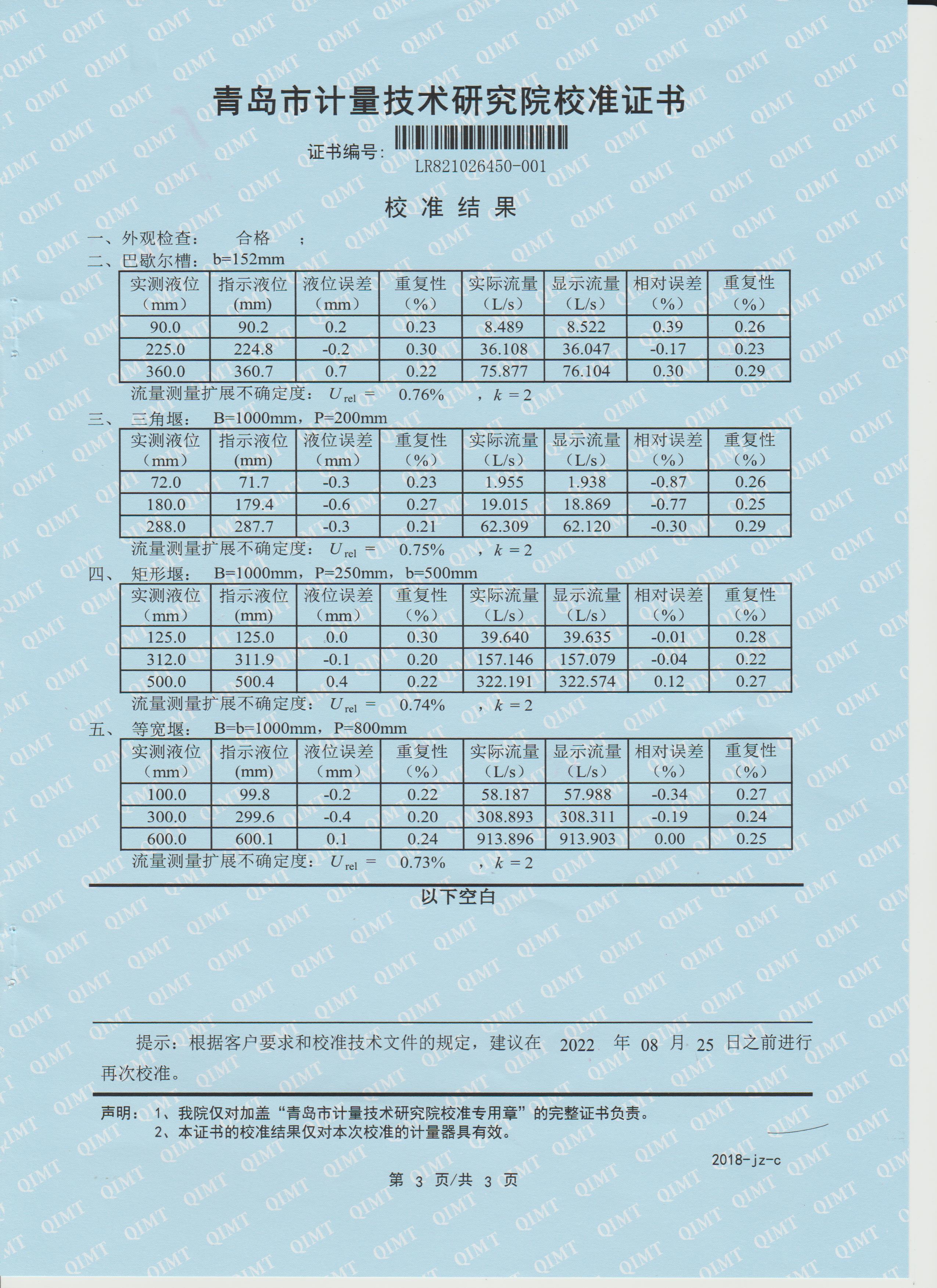 明渠流量計